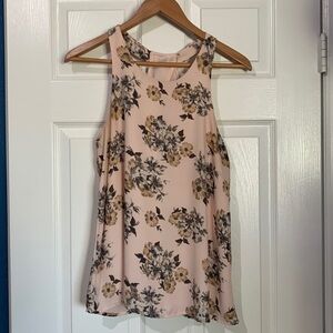 Flower top sleeves-less for women size M